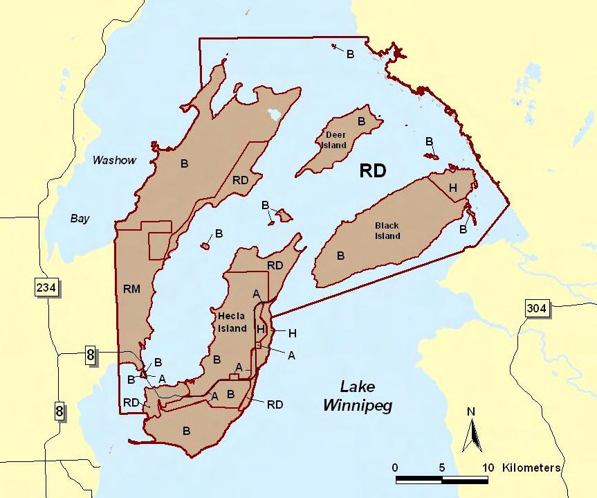 Hecla / Grindstone Land Use Categories Backcountry (B) Size: 34,220 ha or 32% of the park.