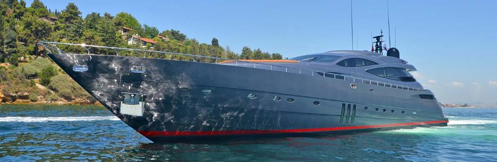 Background / Refit Overview Originally launched in 2006, Ginger is one of the best examples of Pershing s dramatic, high-performance 115 model yachts afloat today thanks to an extensive refit and
