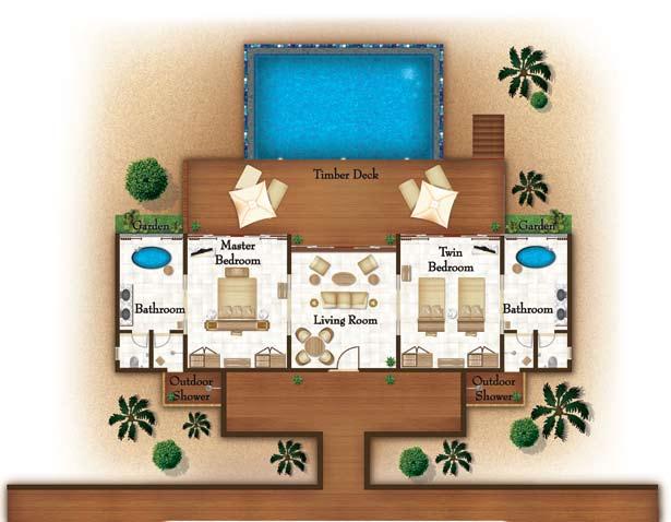 Two Bedroom Beach Pool Villas 273 m 2
