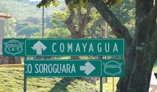 Sign on main highway in Zambrano pointing to San Francisco. From San Pedro Sula To Zambrano From the airport to the LC campus is about 140 miles. Get a taxi from the airport to the main bus terminal.