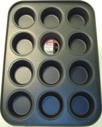 5cm Cup size: Ø65mm, 32mm deep code: 15785 Wonderbake Non-Stick 12 Cup Muffin Pan Tray size: 36x27.