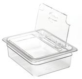 Grip Lid: Lid grips the side of the pan, reducing spills. GN 1/9 10.8x17.6cm Code Case Qty / 70204 Insert 1/1 65mm 6 9.49 17428 Insert 1/1 100mm 6 11.79 70186 Insert 1/1 150mm 6 13.