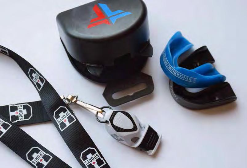 40 items: Pealess Whistles Lanyards Master Mouthguards