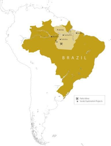 Serabi Gold and Brazil Serabi Gold plc is dual listed (TSX:SBI, AIM:SRB), gold mining and development company with operations in Northern Brazil.