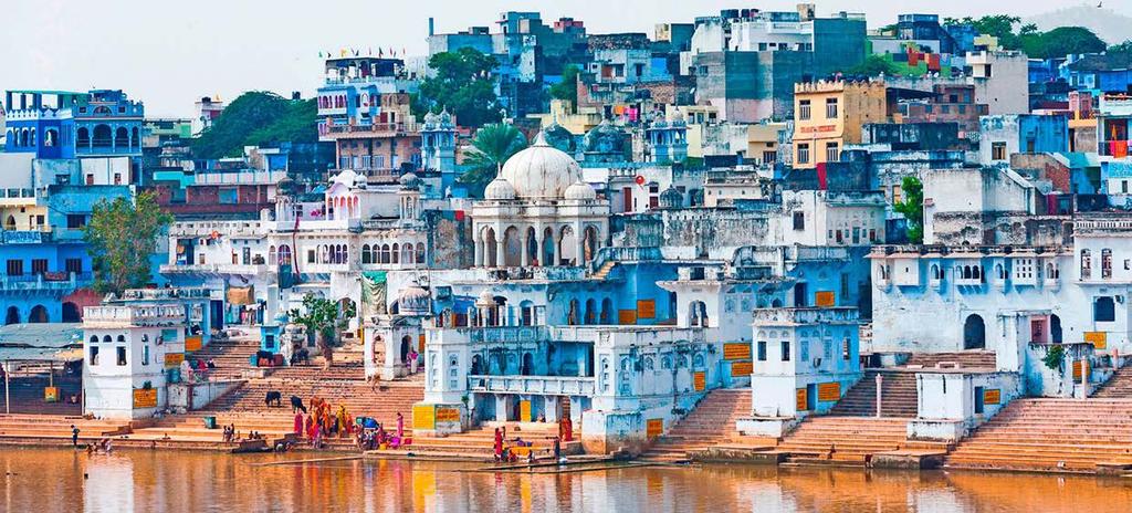 Pushkar Sacred Hindu Site Pushkar is a town bordering the Thar Desert, in the northeastern Indian state of Rajasthan.