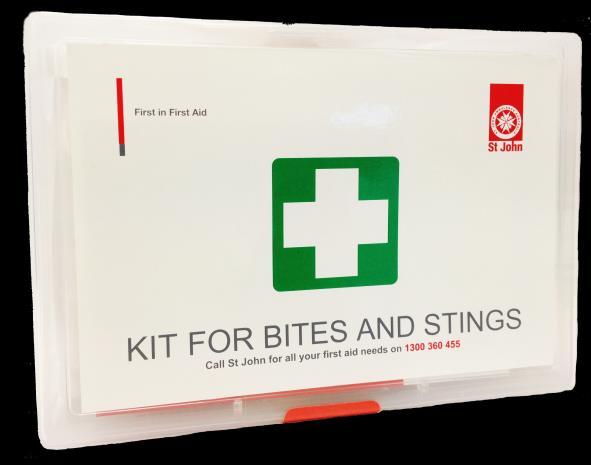 Bites and Stings Kit The Bites and Stings Kit is essential for treating bites and stings from the beach to the bush.