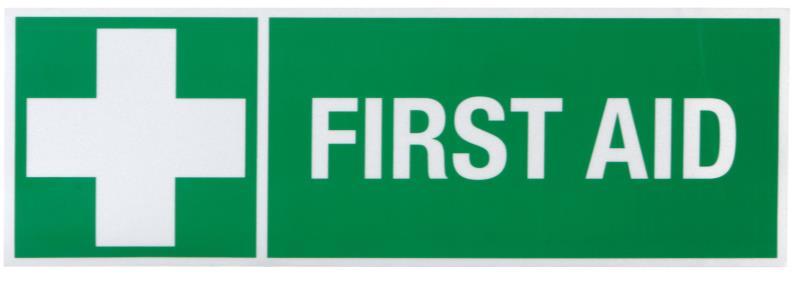 First aid signage ensures that your equipment can be quickly identified when needed.