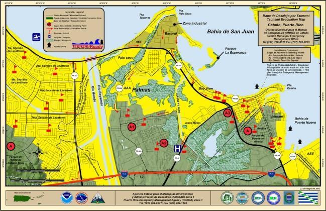 Tsunami-prone zones PRSN and UPRM Marine Sciences develop