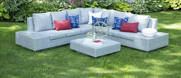 Featured: Miami Collection MIAMI COLLECTION A pledge of quality against fabric discoloration Kick back, relax, and enjoy the comfort that the Miami Collection sectional