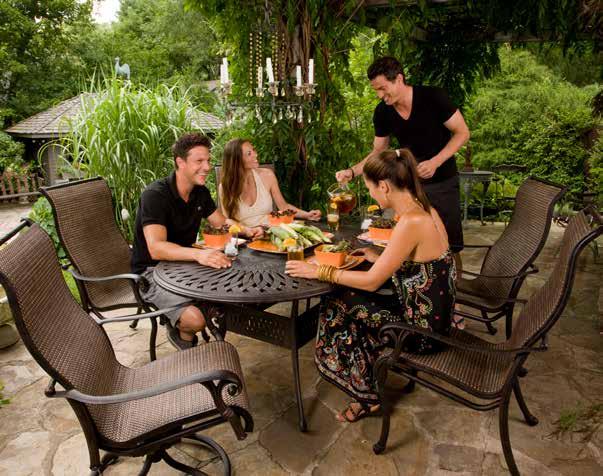 EXCLUSIVE RECLINING HIGH-BACKS ON ALL PIECES DELIVERY & ASSEMBLY Need help with your new purchase? Our experienced in-house staff can deliver and assemble your new patio furniture!