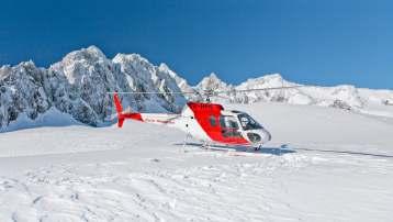 LATER JUMP ON A SCENIC HELICOPTER OF FRANZ JOSEF GLACIER AND WITNESS THE NATURE OF