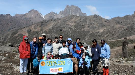 HIKE MT KENYA At 5,199 metres, Mt. Kenya s summit is blanketed by glaciers and snow, spectacular hike will reach Pt. Lenana, just under 5,000 metres.
