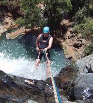 A series of water jumps into deep pools followed by abseils down waterfalls. A brilliant day out with levels of challenge for everyone.