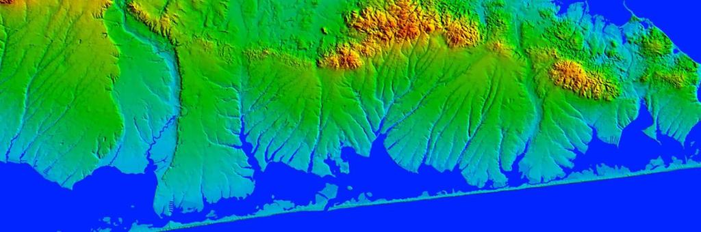 Fig. 3. Drainage pattern of the South Shore of Long Island.