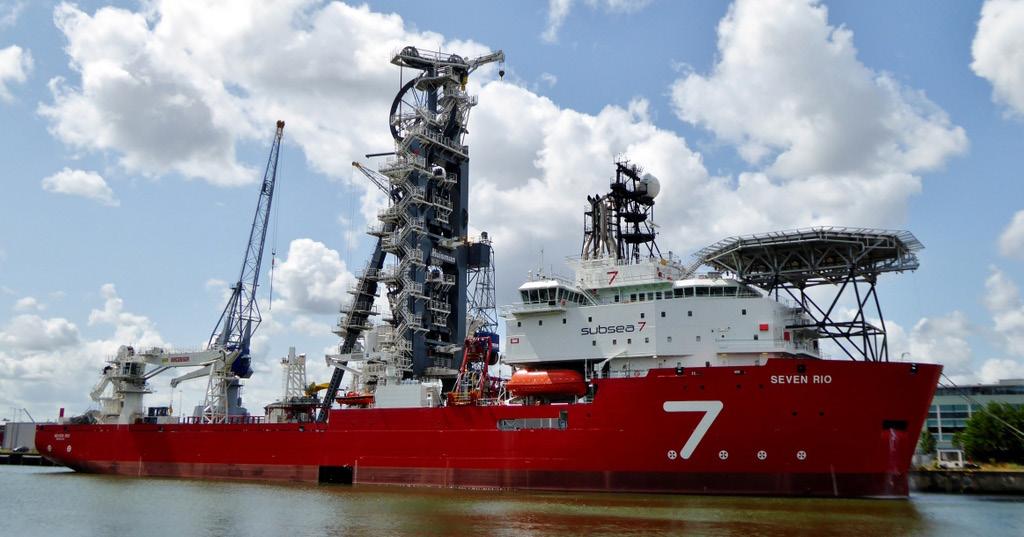 Seven Rio has an overall length of 146m (479ft), and she is equipped with a 550-tonne top tensioner, twin ROVs and DP2 station keeping. She has an accommodation capacity for 120 persons.