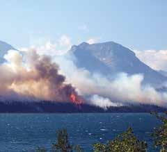 Fire in the Crown of the Continent An increase in hot summer days (90 F and greater), and a decrease in the number of