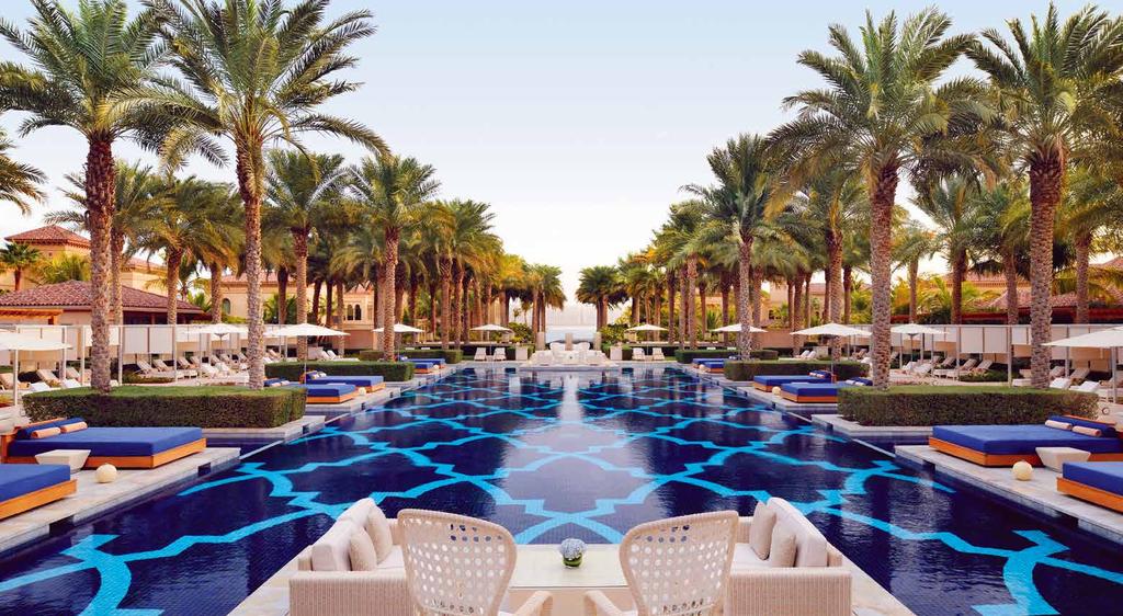 Remarkable Indulgence ONE&ONLY THE PALM, DUBAI $2562 * LUXURY Discover this refined Dubai resort surrounded by immaculate gardens, intricate fountains and sparkling pools.
