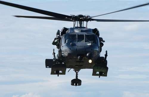 HH-60G PAVE HAWK MISSION: combat search and rescue CREW: Two pilots, one flight engineer and one gunner ENGINES: Two General Electric T700-GE-700 or T700-GE-701C THRUST: 1,560-1,940 horsepower, each