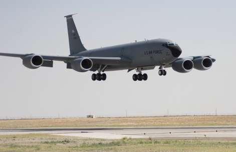 BOEING KC-135R: Military version of the Boeing 707 MISSION: Aerial refueling of US and NATO aircraft CREW: 4 or 5
