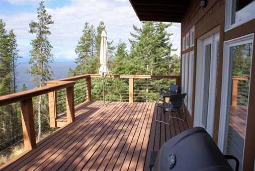 1800 W. Generator 2 Wood blinds Large south facing 280 sq.ft. deck with stunning views of Savary, Harwood & Vancouver Isles.