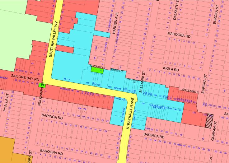 15 5 CENTRES IN WILLOUGHBY FOR EXAMINATION 5.2 NORTHBRIDGE ZONING: CONTROLS: B2 Local Centre Height 14m (4 storey), FSR varies for individual sites, up to 2.