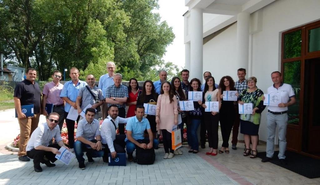 Group photo after certification Conclusions and follow-up The results of the Seminar were positive and is a good start for the program on vocational education on wastewater treatment.