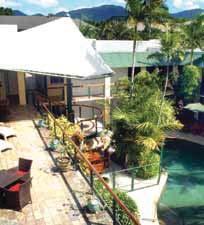 Cairns Bay Village Tropical Retreat & Apartments A family owned boutiquestyle retreat in the heart of Cairns offering a relaxed atmosphere with spacious rooms. City Centre 900m Map page 14 Ref.
