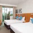 21 Novotel Cairns Oasis Resort From $128 Pacific Hotel, Cairns Resort style hotel, in the heart of Cairns, complete with lagoon pool, white sand beach and swim-up pool bar.
