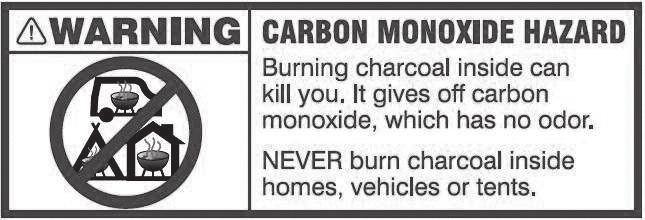 This appliance can produce carbon monoxide which has no odor. Using it in an enclosed space can kill you.