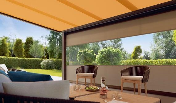 Round off your outdoor living area with a touch of light and warmth. markilux extras for conservatories and glass canopies.