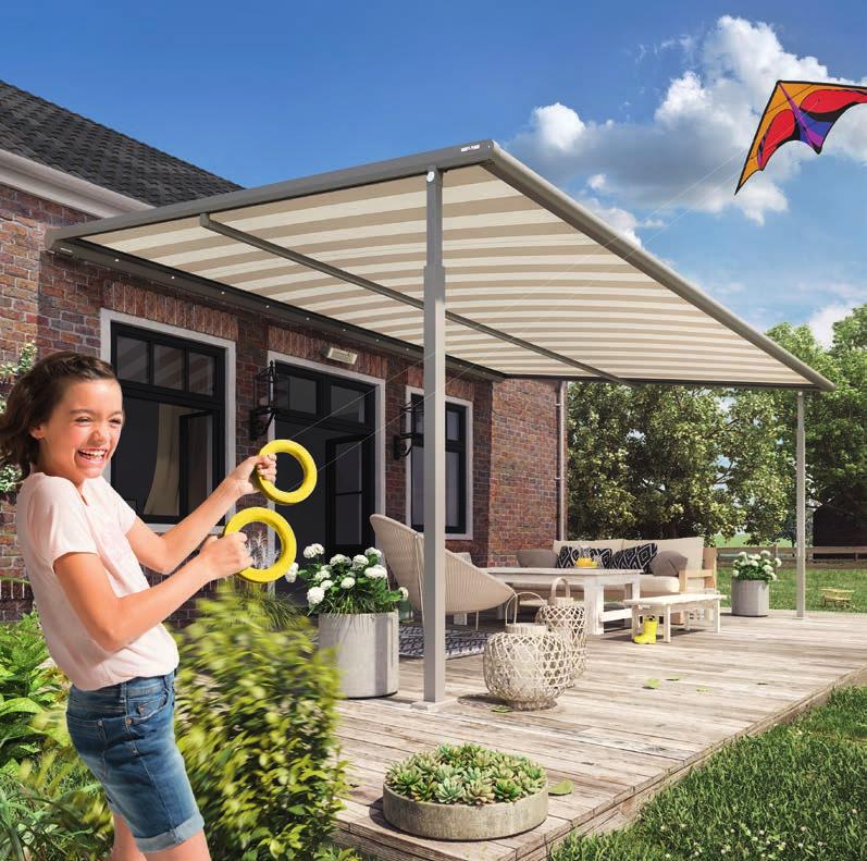 Frame colour WT 029/70786 I Pattern 3-745 Well armed with weinor weather sensors What good is the best awning if it is not extended when it s sunny and the patio and indoor rooms get too hot?