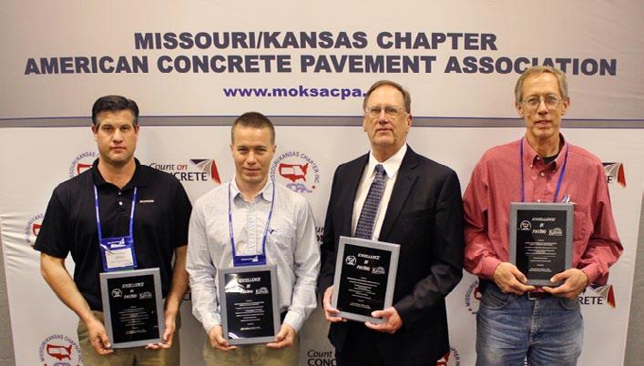 The Kansas paving awards were presented for the following projects: sjohnson County Gateway Design-Build - divided highways (urban) category ssouth Lawrence Trafficway (K- 10) - divided highways
