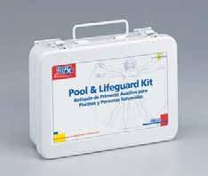 280-U/FAO Pool & Lifeguard Kit 16 unit, 100-piece kit M5019 1 ea Metal case w/gasket, 9-1/16" x 6-5/16" x 2-3/8" A100 1 bx 25-3/4" x 3" Plastic A102 1 bx 5 Knuckle, 5 Fingertip fabric A103 1 bx 5-2"