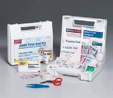 Compliant Packages Our packages meet federal OSHA regulations, meet ANSI/ISEA standards, and cover four compliance issues: rst aid, bloodborne pathogen, personal protection, and CPR.