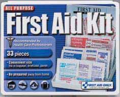 The only choice. FAO-134 All Purpose Kits: Durable, plastic kits FAO-134 200-piece All Purpose First Aid Kit Best-selling; exceptional value.