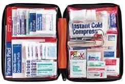 Consumer Kits (cont'd) Outdoor Kits Durable, clear-pocket softpack with re ector stripe FAO-440 205-piece First Aid Kit