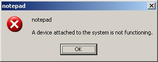 uzrokuje stvaranje novog procesa. Budući da sustav nadzora djeluje, taj se proces neće stvoriti sve dok korisnik ne odluči o stvaranju početnog procesa (u ovom slučaju procesa notepad.exe).