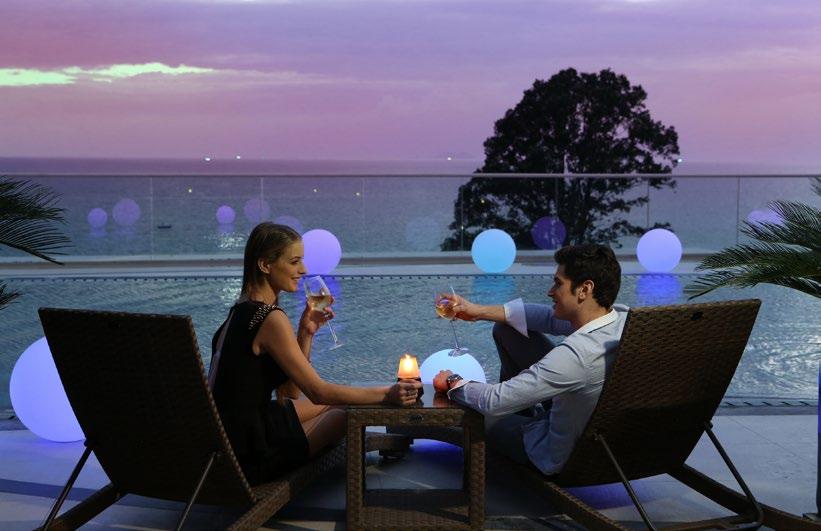 LEISURE AND PLEASURE FOR ALL Centara Grand Phratamnak Pattaya has a choice of facilities offering couples and families opportunities to indulge and relax, along with attentive and warm service.