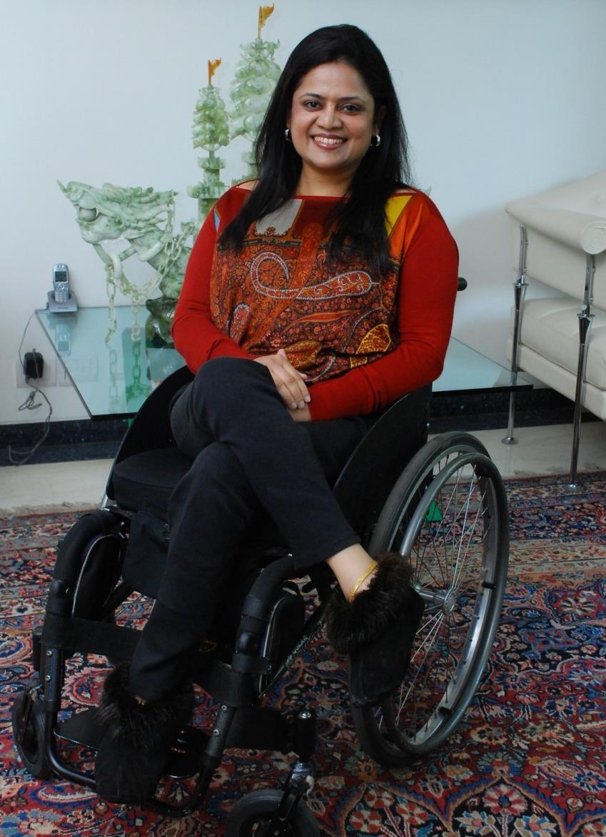 Sminu Jindal-Founder of Svayam Svayam - an Initiative of Sminu Jindal Charitable Trust has been working towards providing independence and dignity to people with reduced mobility.