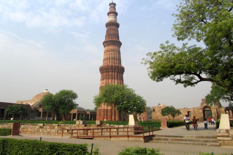 Qutub Minar in New Delhi and Fatehpur Sikri in