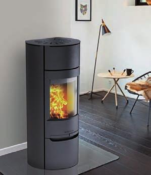 Soapstone has a special ability to store heat from the wood-burning stove,