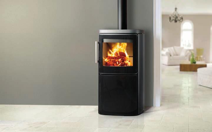 Hwam 4620/4640 Wood burning stoves Hwam 4640 with glass door Design features Autopilot or IHS Large viewing glass Unique door locking system Top or rear flue connection Description Colour Order Code
