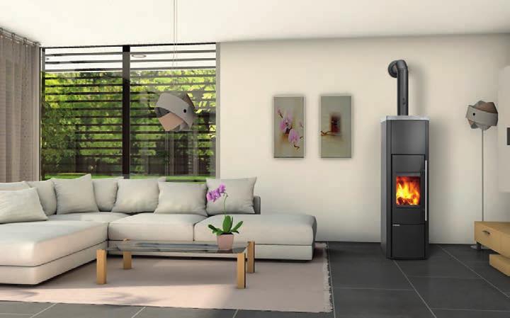 Lohberger Lobo H 2 0 Wood burning boiler stove Lohberger H 2 0 with steel sides and soapstone top Design features l Stylish contemporary design l Low kw heat output to room l High efficiency l