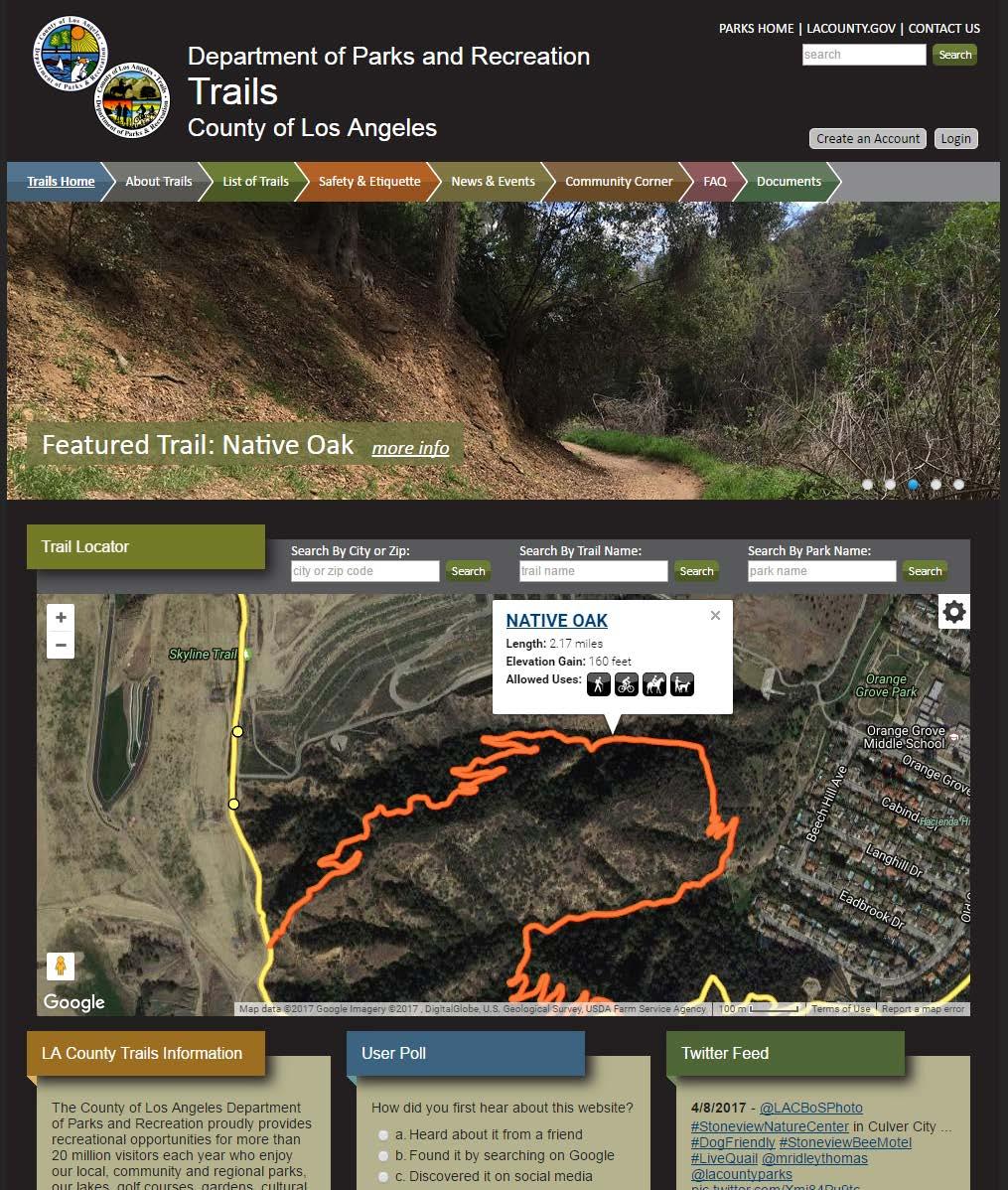 LA County Trails Website: trails.lacounty.