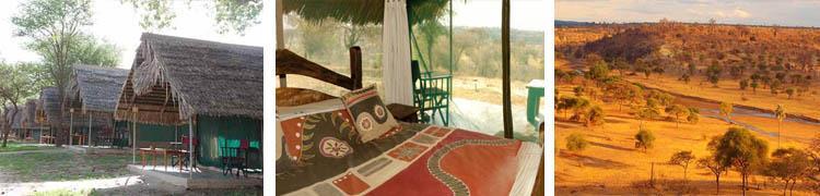 Tarangire Safari Lodge is situated on an escarpment overlooking the Tarangire River. The camp has tents and bungalows, a dining room, bar and a large swimming pool.