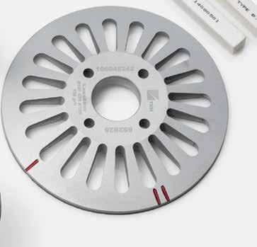 Blades, knives and accessories for the tissue converting industry 6 7 Perforation and anvil knives CBN grinding wheels TKM produces a wide