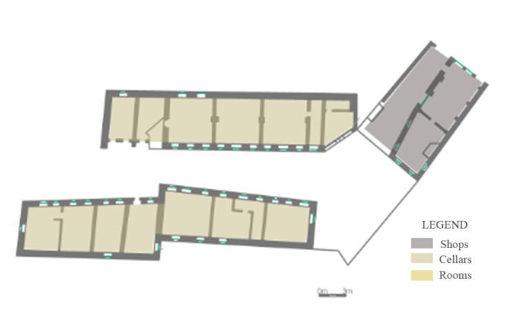 (Thomo, 2012) Figure 6: Ground and first floor plans of Manastiri Inn Stavros Inn represents a deviation from the traditional scheme of inns with inner courtyard.