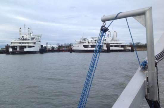 Coast Guard requests surveys of Delaware Bay, Delaware River Ferry terminal Anchorage R/V Potawaugh, a NOAA