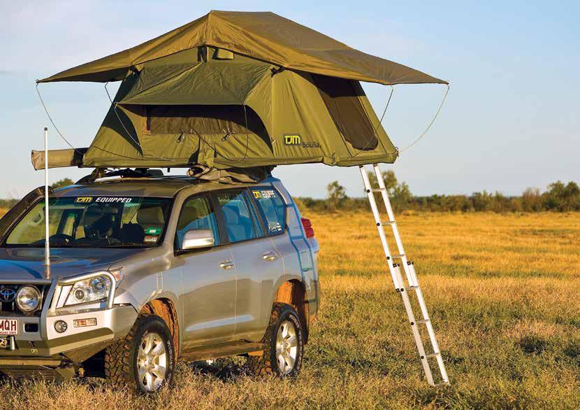 TJM ROOF TOP TENTS The TJM roof top tents and awnings are ready within minutes, so you can relax and enjoy the outdoors. There are certainly benefits to be enjoyed from highset camping, TJM style.