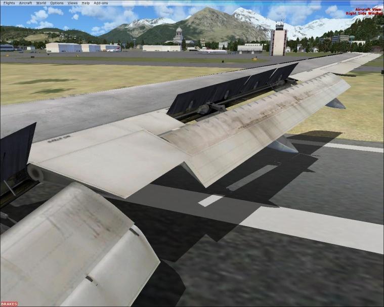 To land the B767 was actually no issue at all.